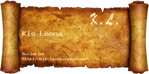 Kis Leona névjegykártya